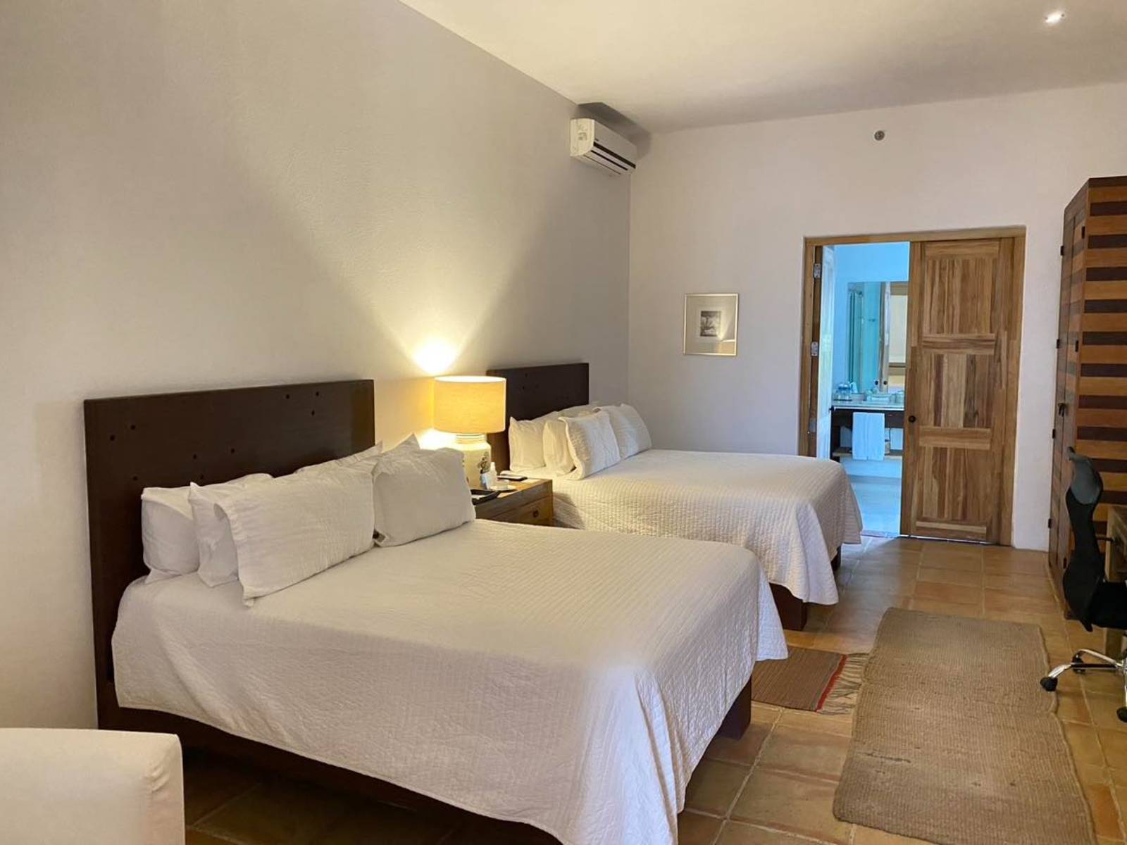 Rondreis Mexico, Puebla, Casareyna, kamer