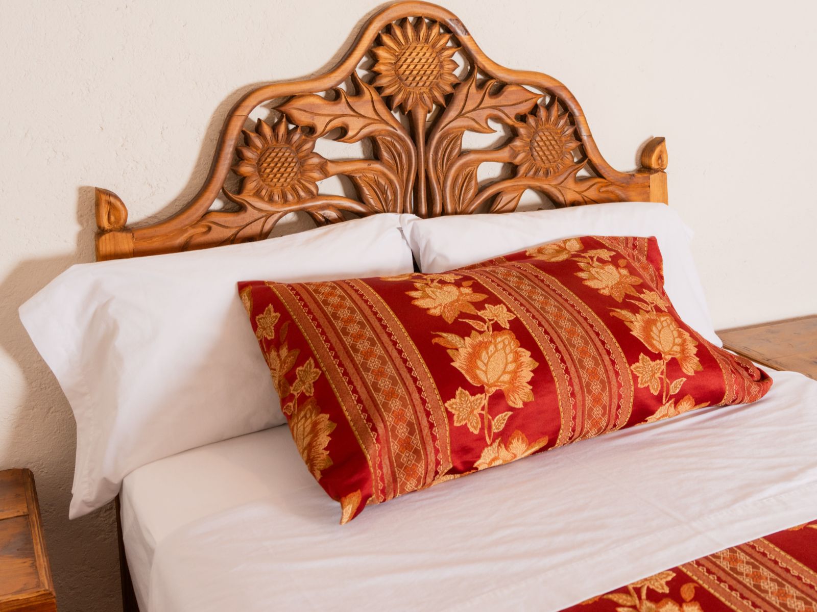 Rondreis Mexico, Puebla, Colonial Puebla, kamer bed