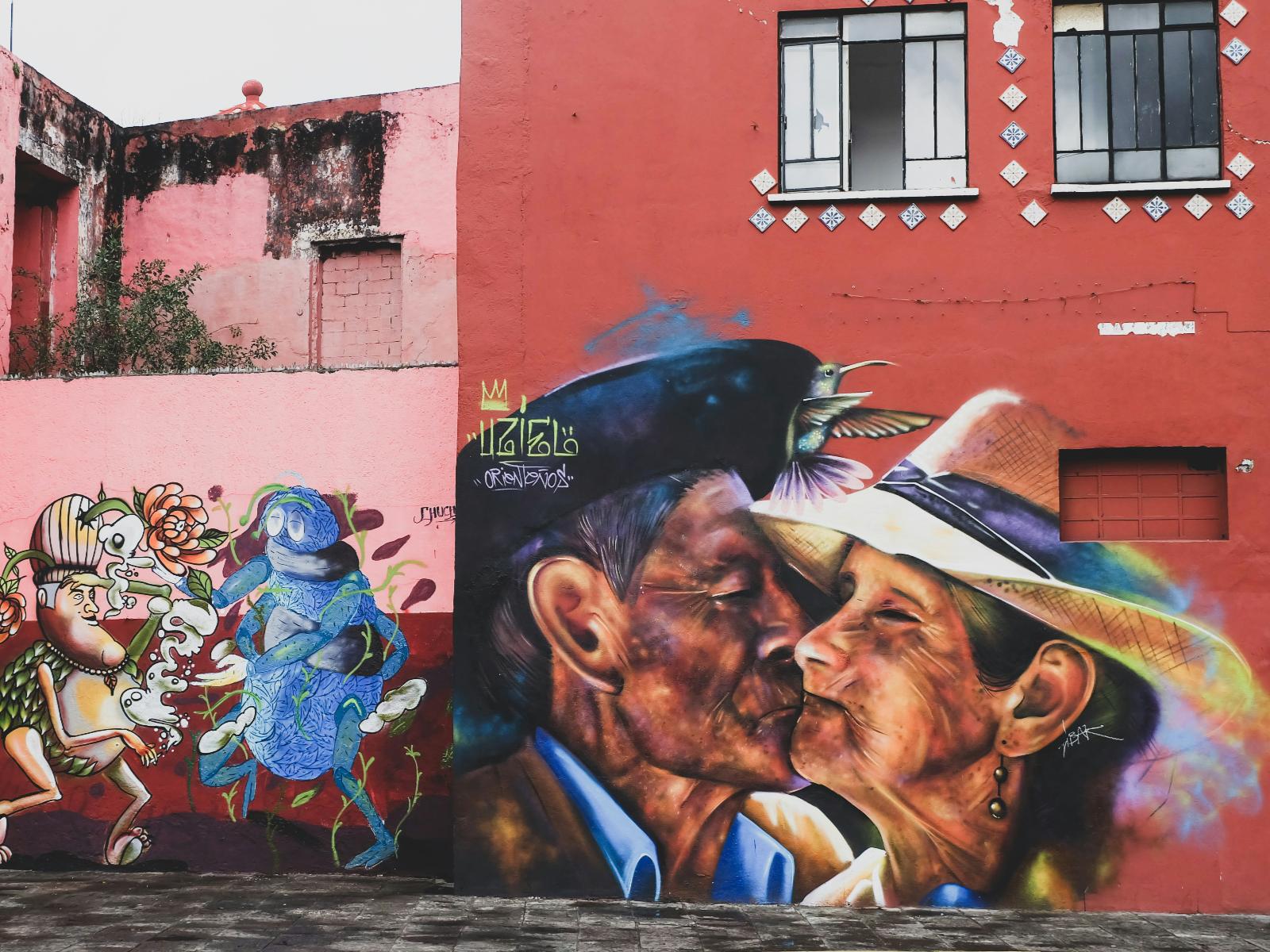 Rondreis Mexico, Puebla, streetart