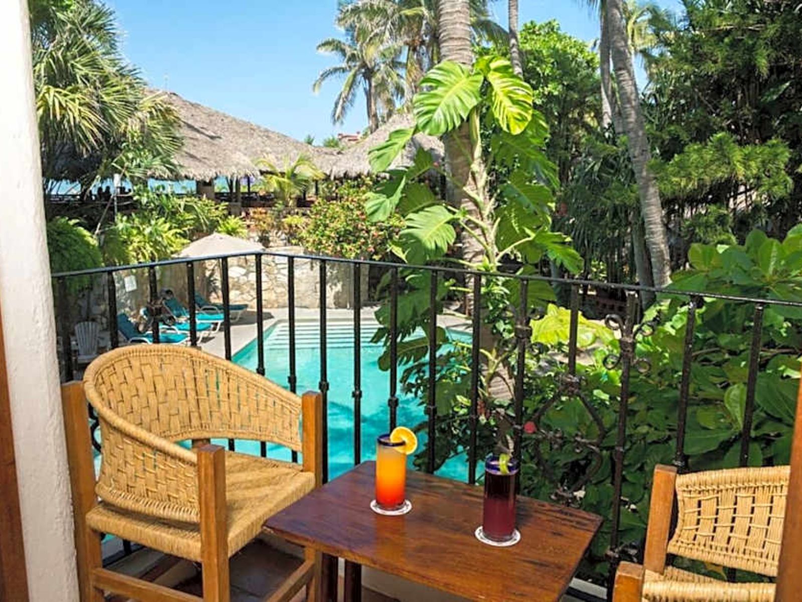 Rondreis Mexico, Puerto Escondido, Santa Fe, kamer balkon