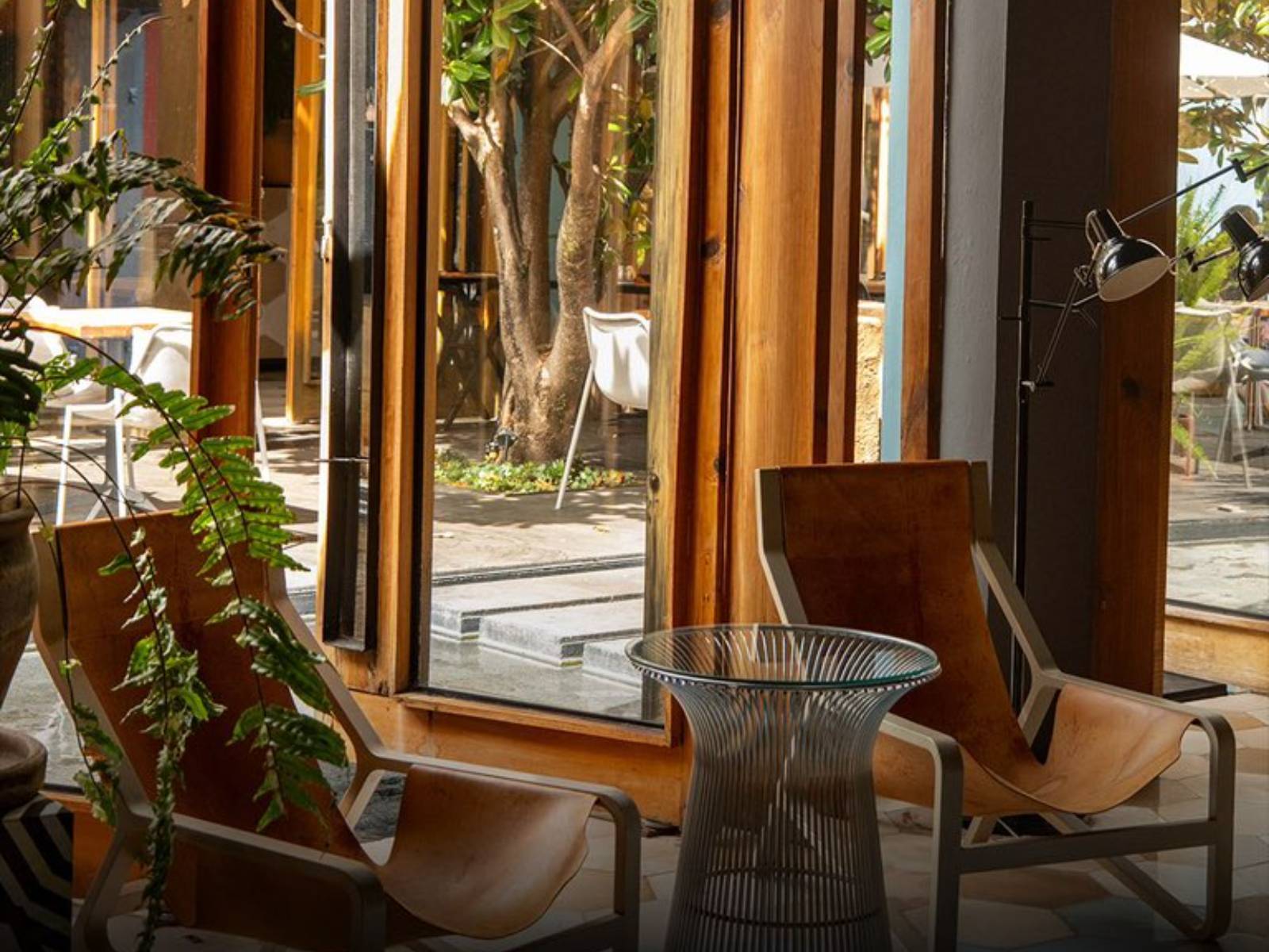Rondreis Mexico, San Cristobal, Hotel Bo, kamer uitzicht terras