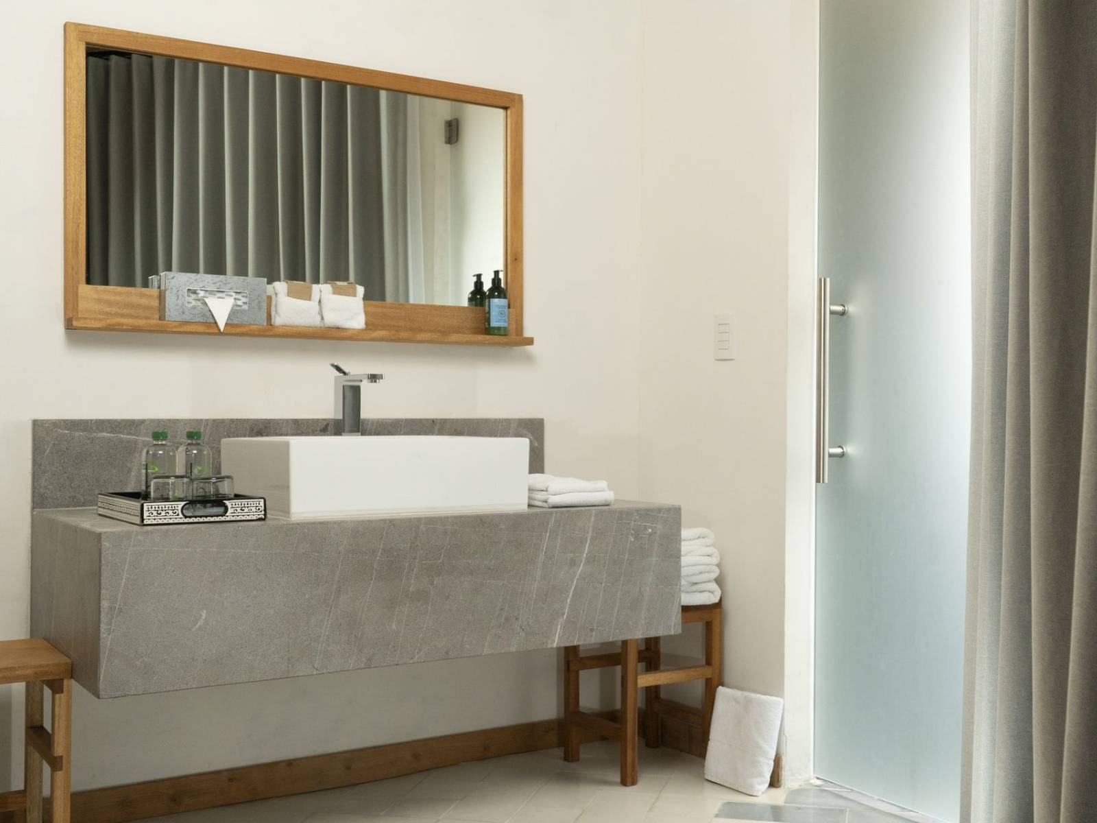 Rondreis Mexico, San Cristobal, Sombra del Agua, suite badkamer
