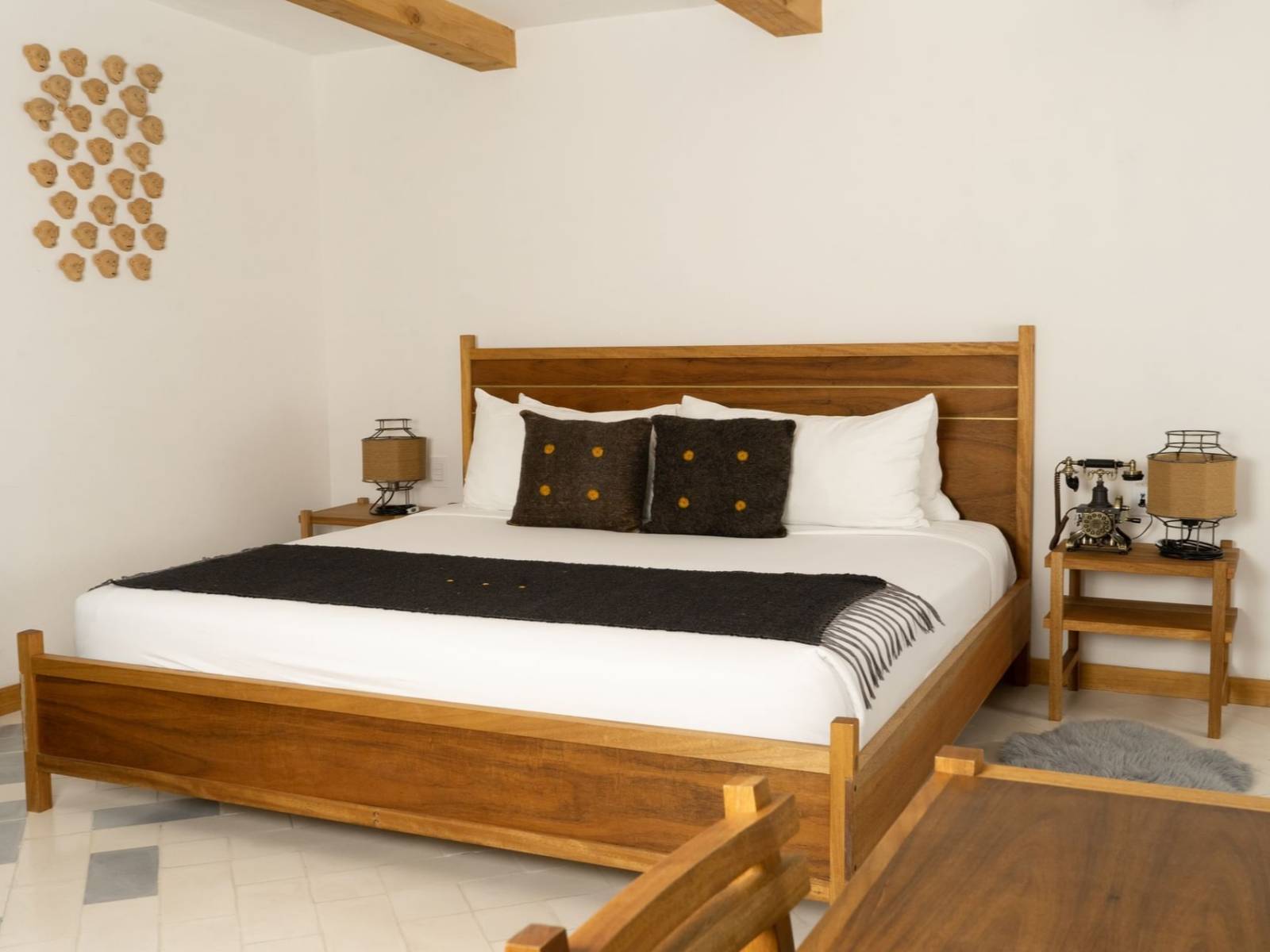 Rondreis Mexico, San Cristobal, Sombra del Agua, suite bed