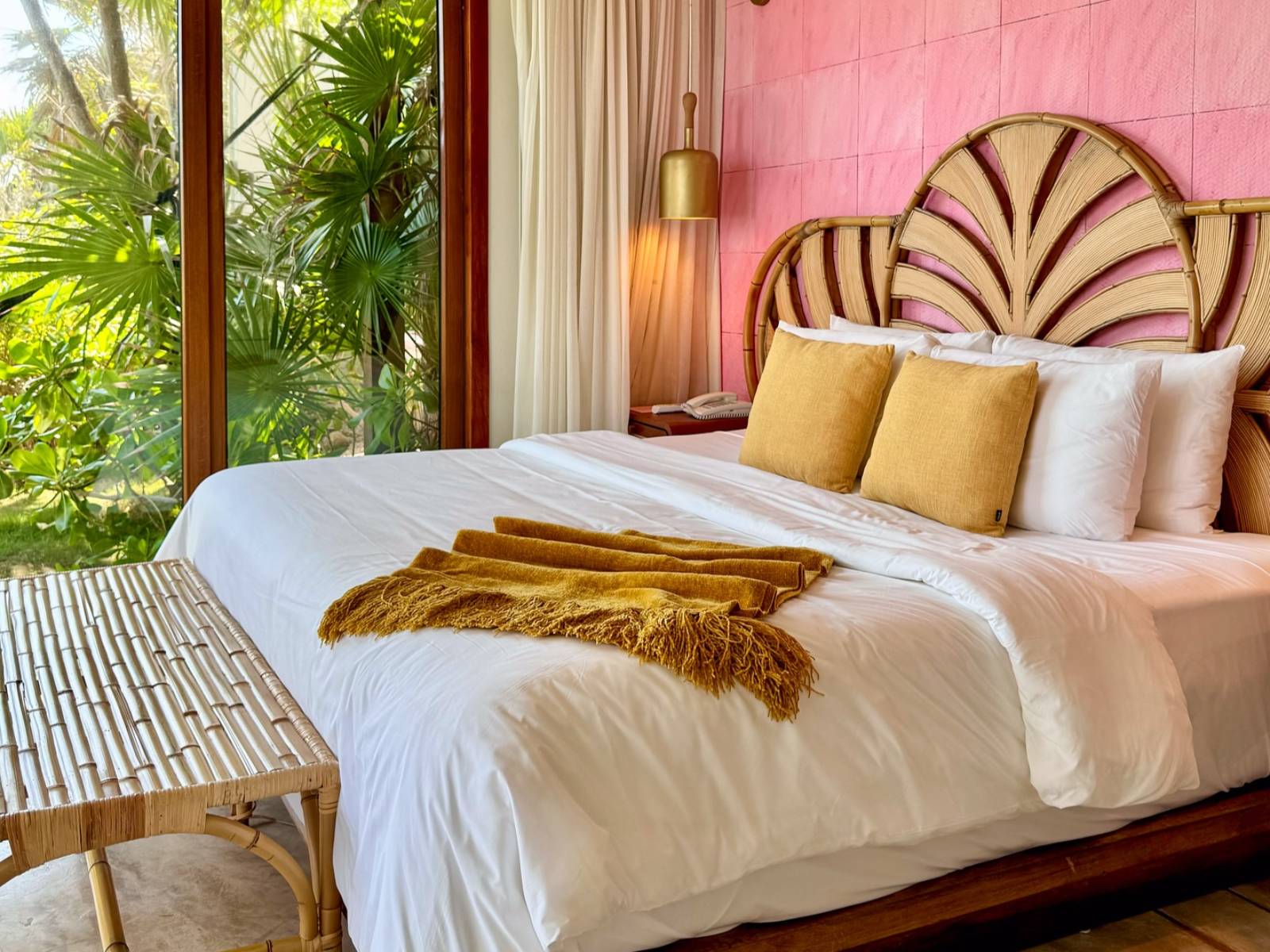 Rondreis Mexico, Tulum, Mi Amor, kamer bed