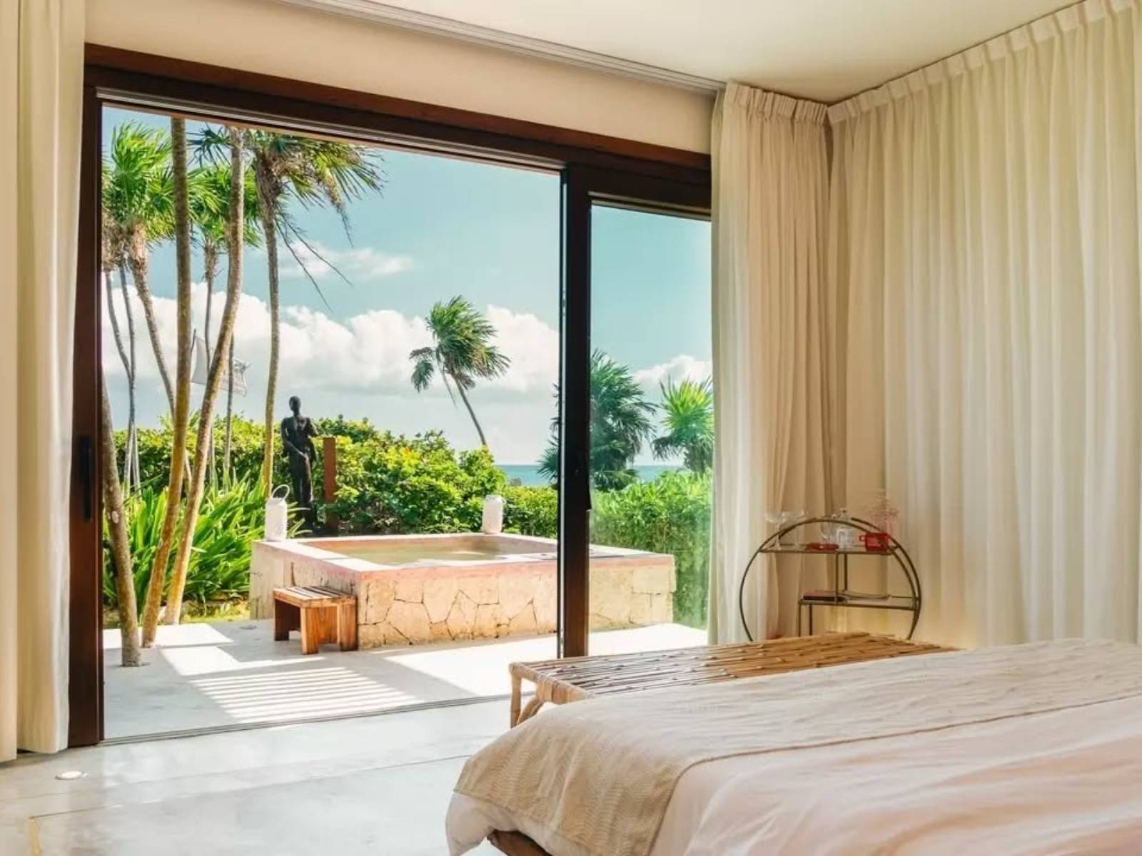 Rondreis Mexico, Tulum, Mi Amor, kamer terras