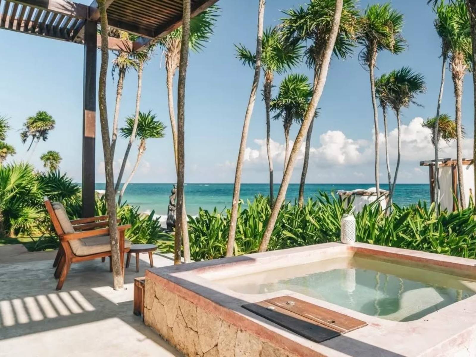 Rondreis Mexico, Tulum, Mi Amor, plunge pool