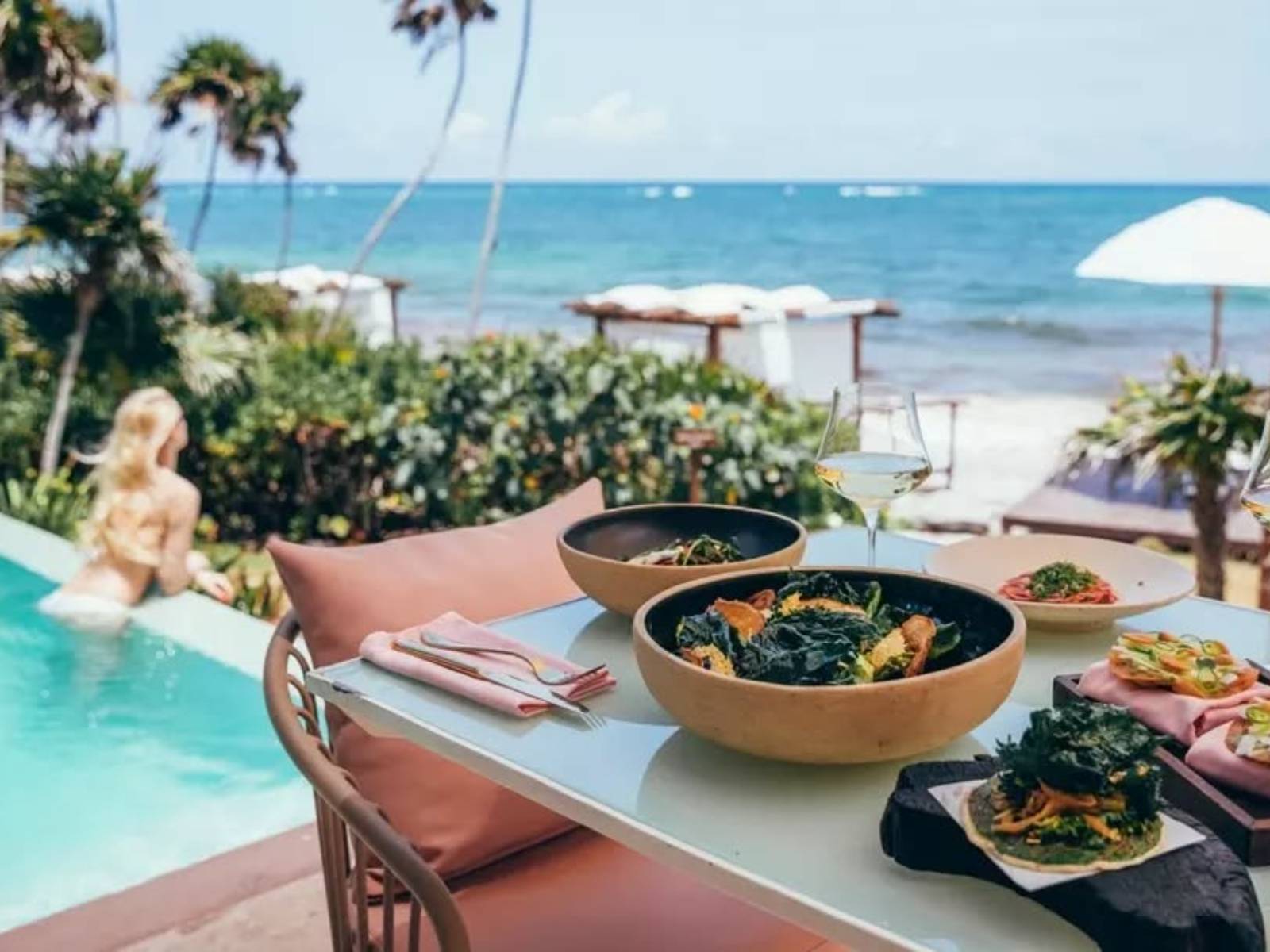 Rondreis Mexico, Tulum, Mi Amor, terras met uitzicht
