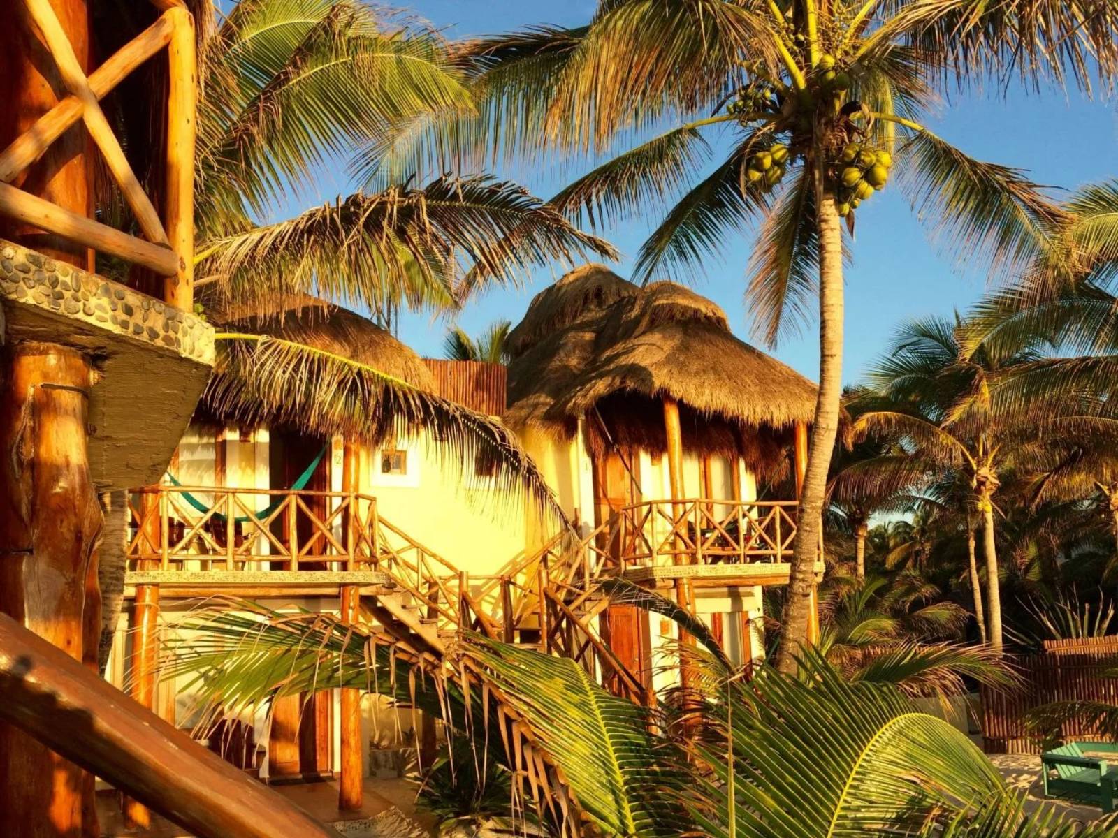 Rondreis Mexico, Tulum, Piedra Escondida, cabanas