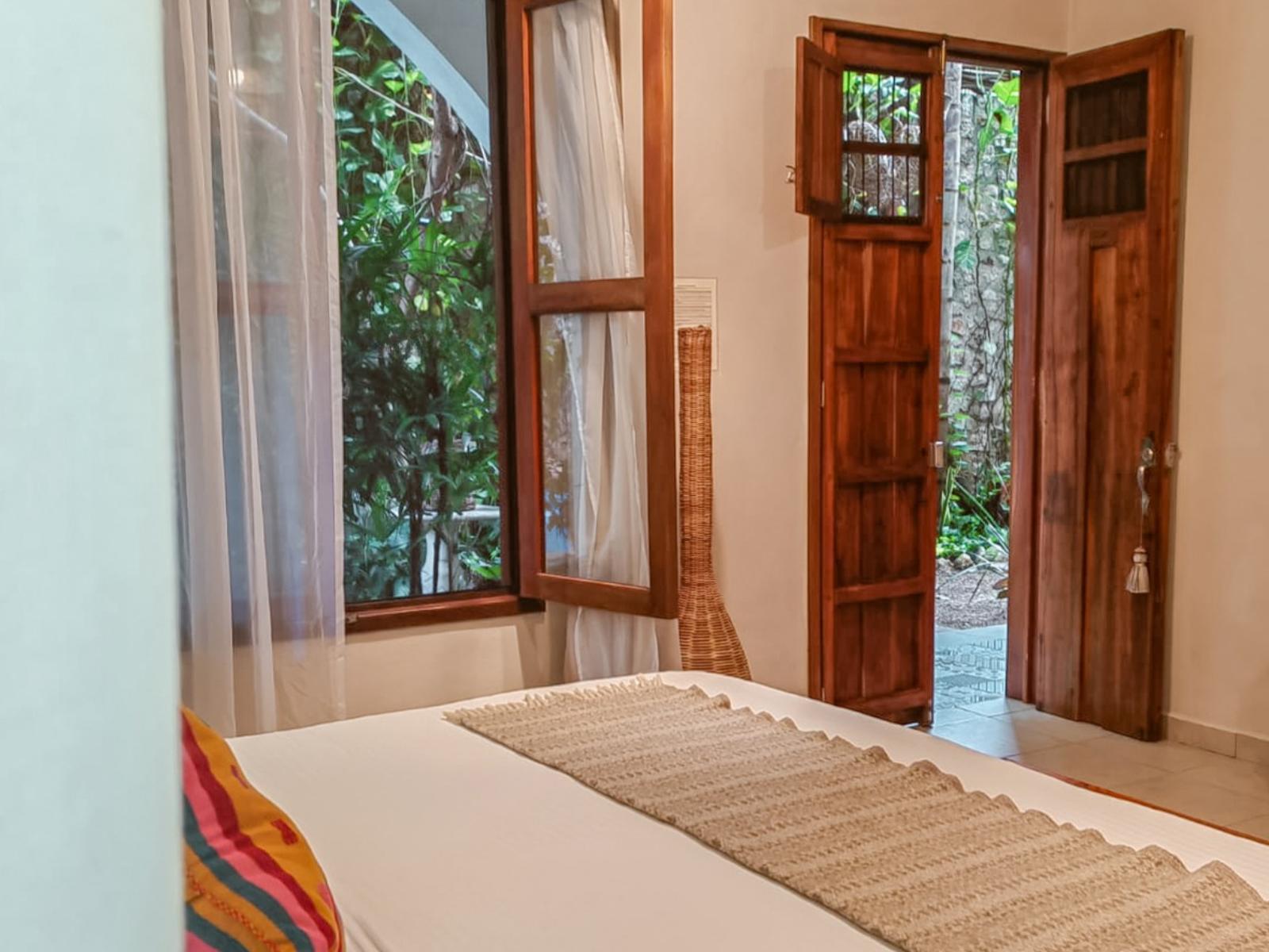 Rondreis Mexico, Valladolid, Le Muuch, kamer raam