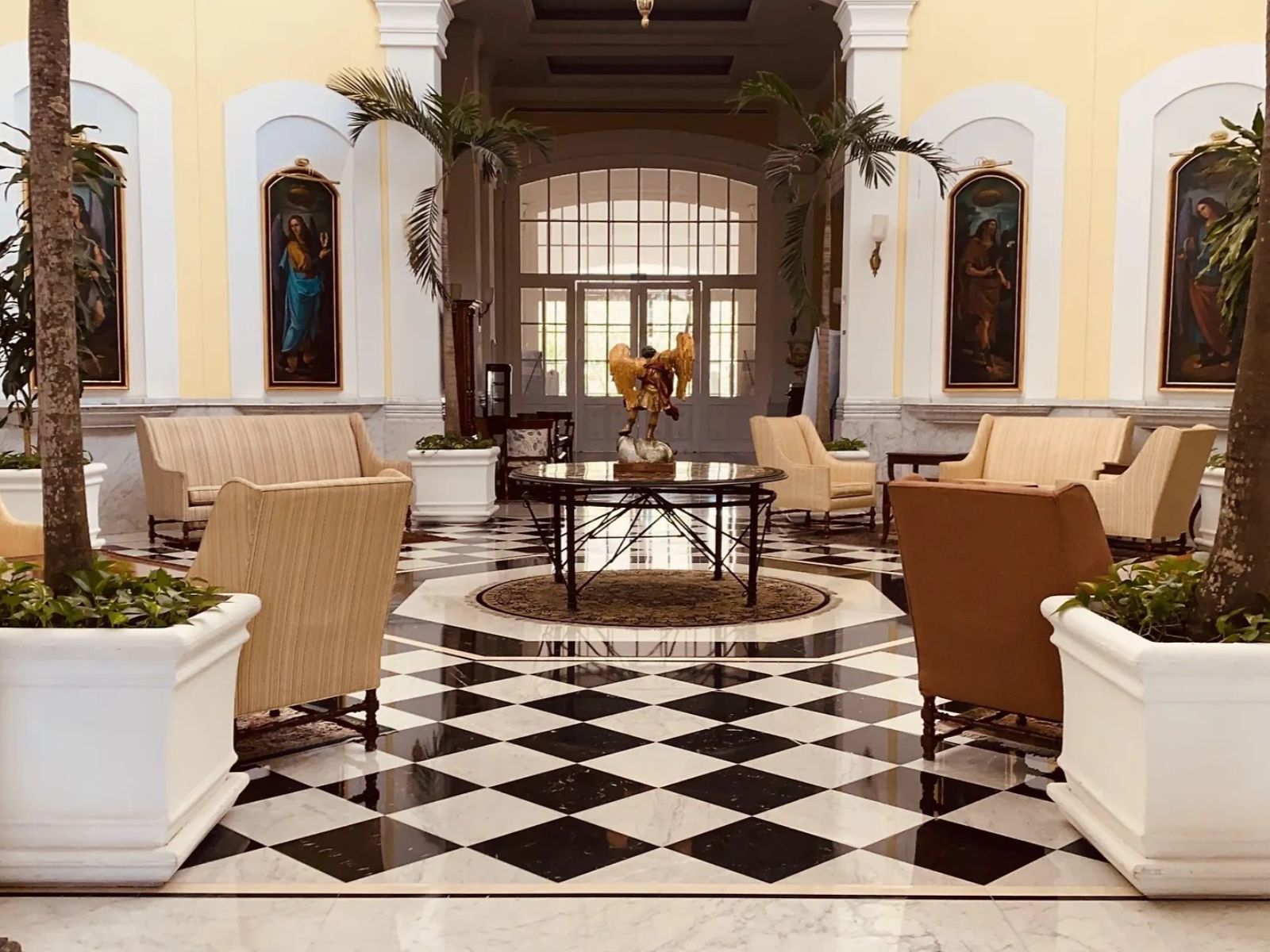 Rondreis Mexico, Villahermosa, Quinta Eden, lobby