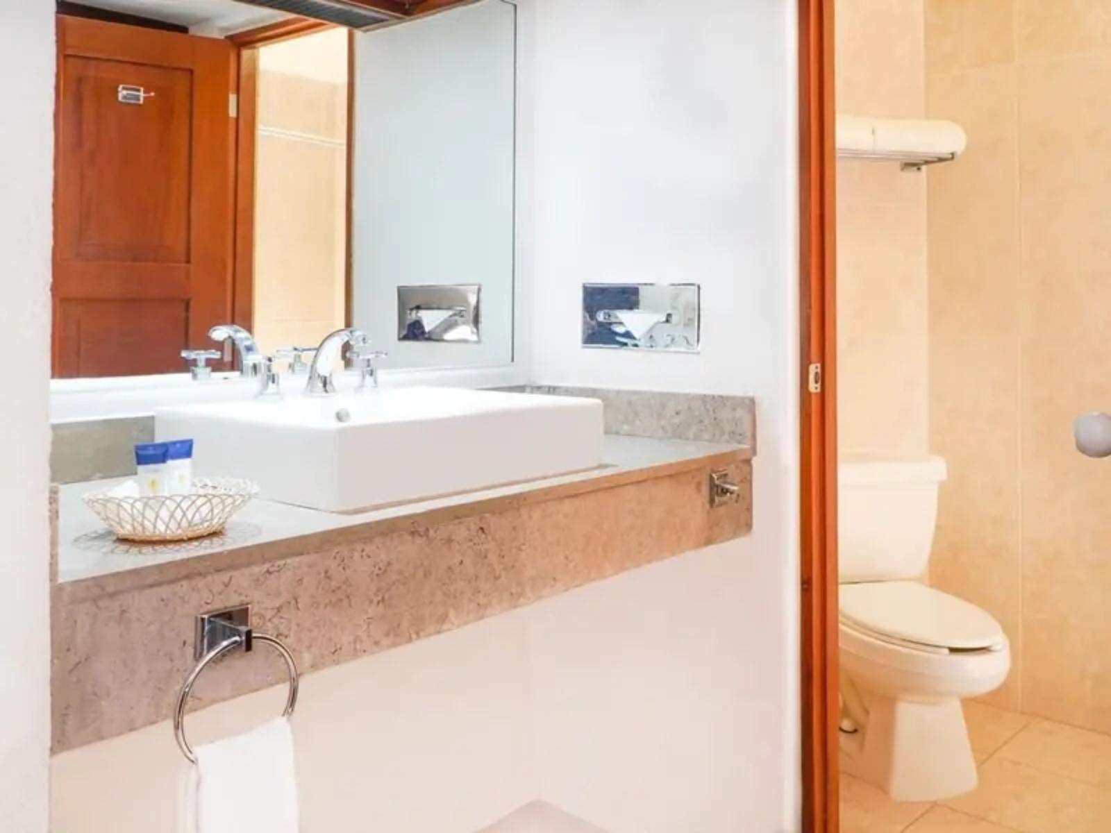 Rondreis Mexico, Villahermosa, Viva Villahermosa, standaardkamer badkamer