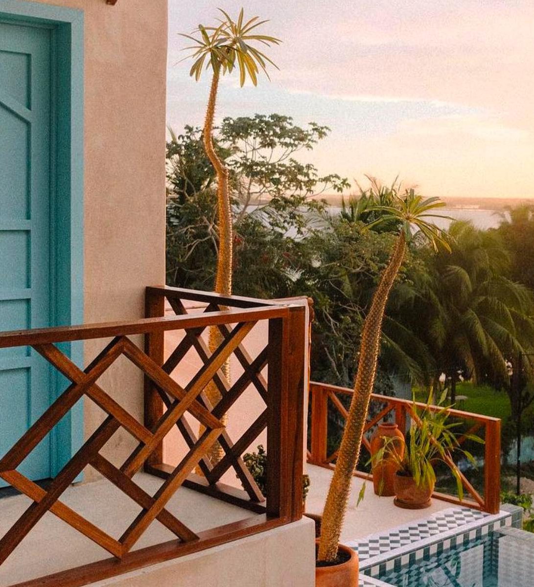 rondreis mexico - bacalar - bacalari hotel - balkon