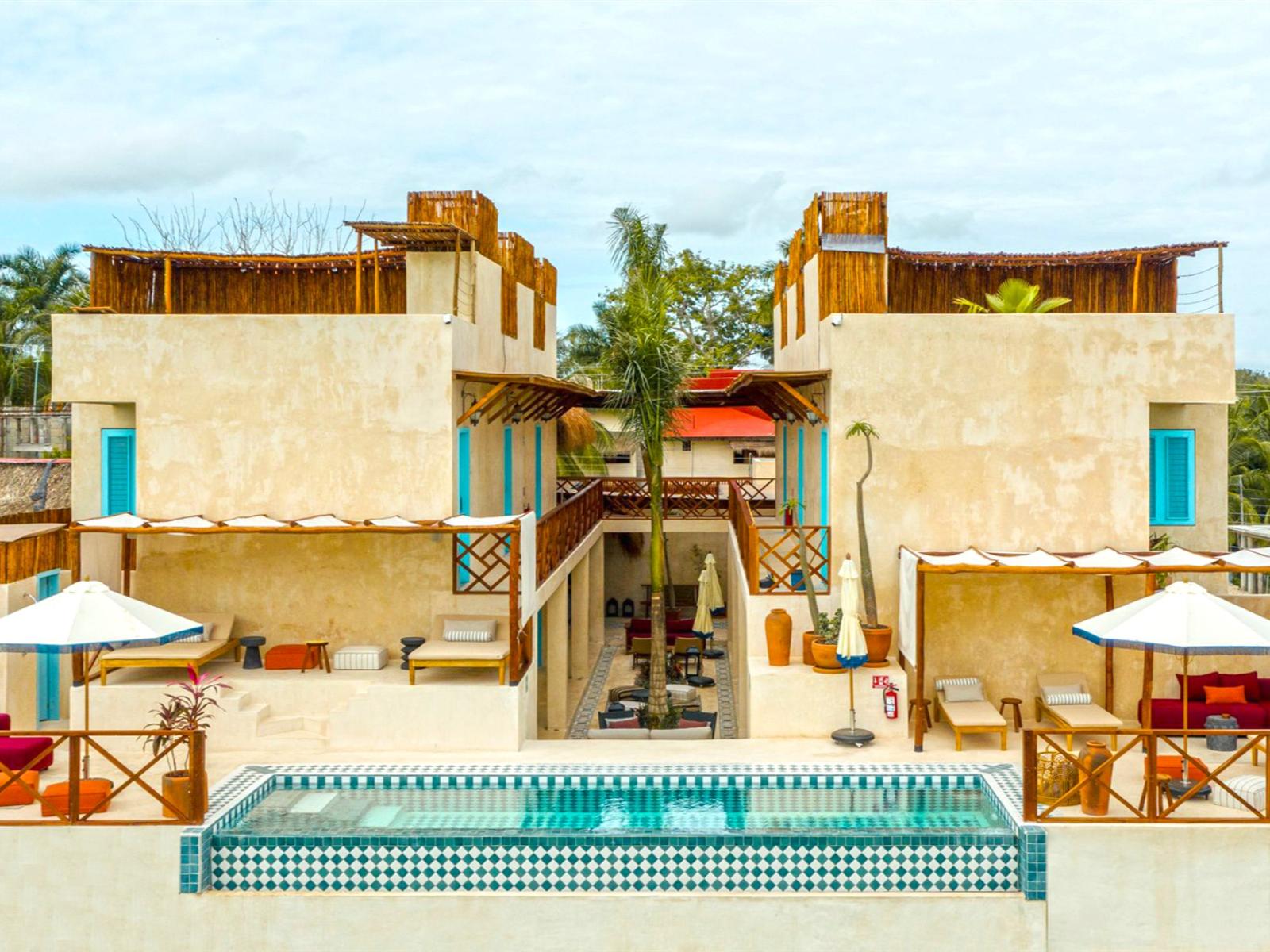 rondreis mexico - bacalar - bacalari hotel - gebouw
