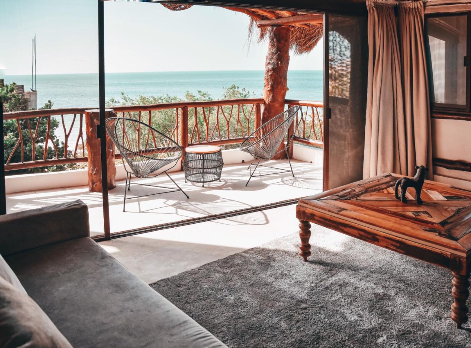 rondreis mexico - isla holbox - spirit holbox hotel - kamer met balkon