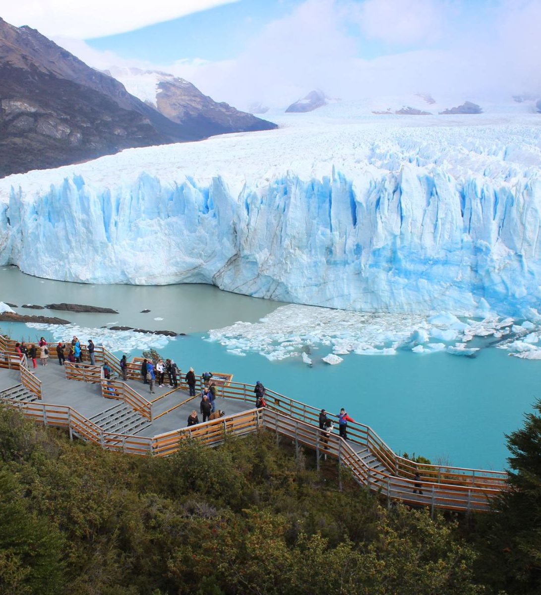 Rondreis Argentinië, El Calafate, excursie kajakken langs Perito Moreno gletsjer, gletsjer