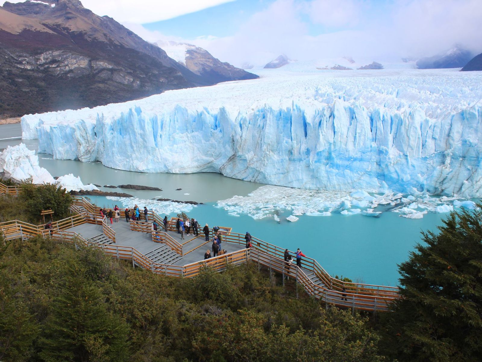 Rondreis Argentinië, El Calafate, excursie kajakken langs Perito Moreno gletsjer, gletsjer