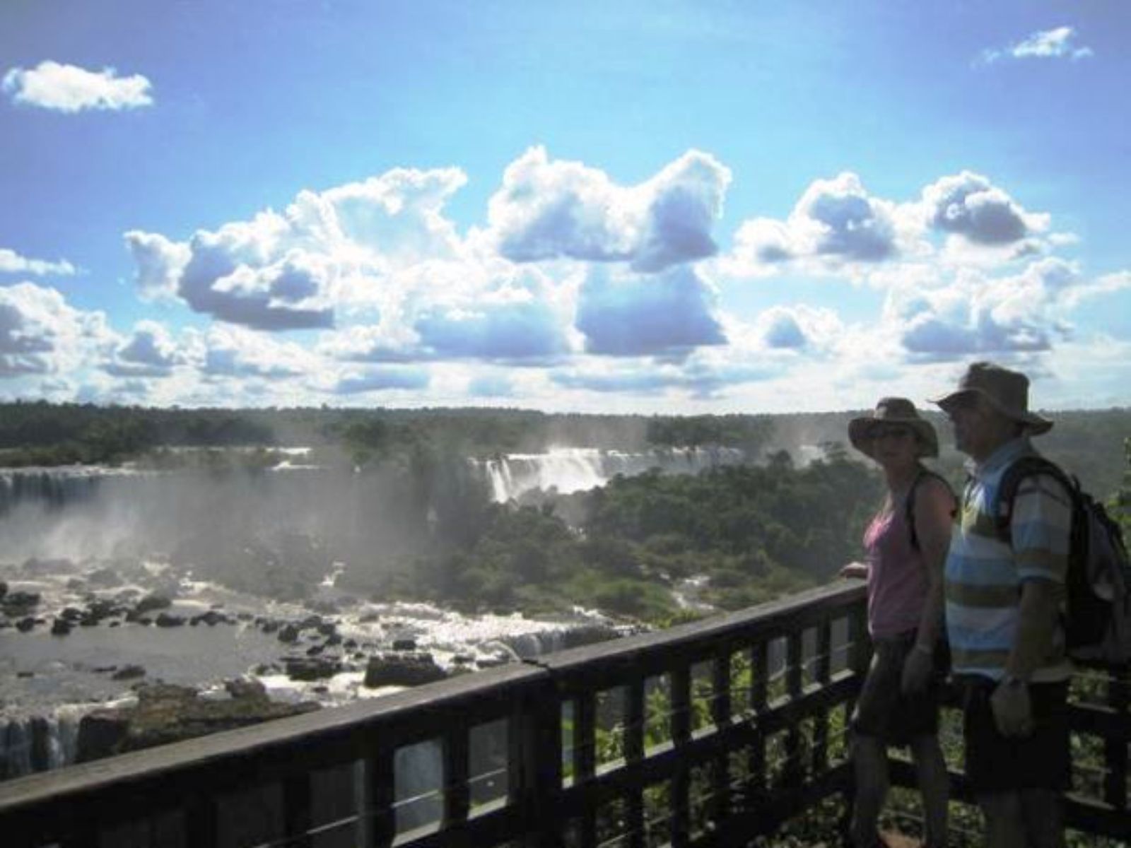 Rondreis Argentinië, Iguazu, excursie Braziliaanse zijde van de watervallen, uitkijkpunt