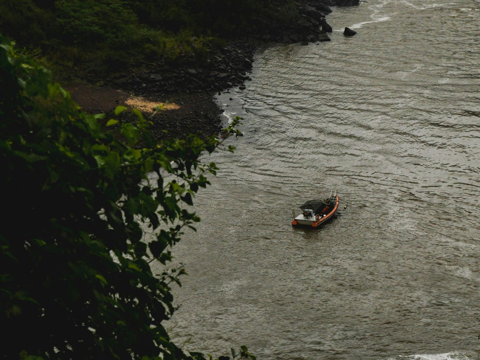 Rondreis Argentinië, Iguazu, excursie boottocht Iguazu, bovenaanzicht boottocht