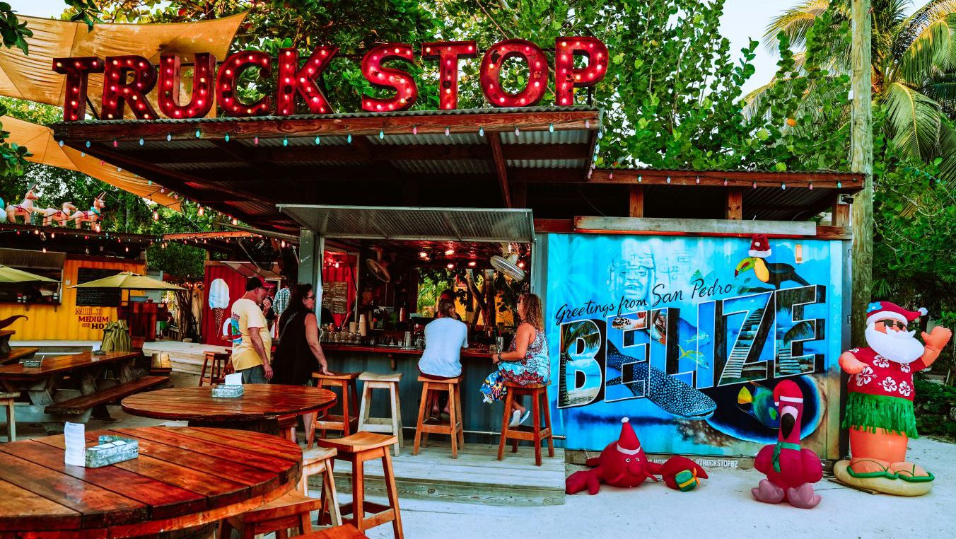 Rondreis Belize, San Pedro, The Truck Stop