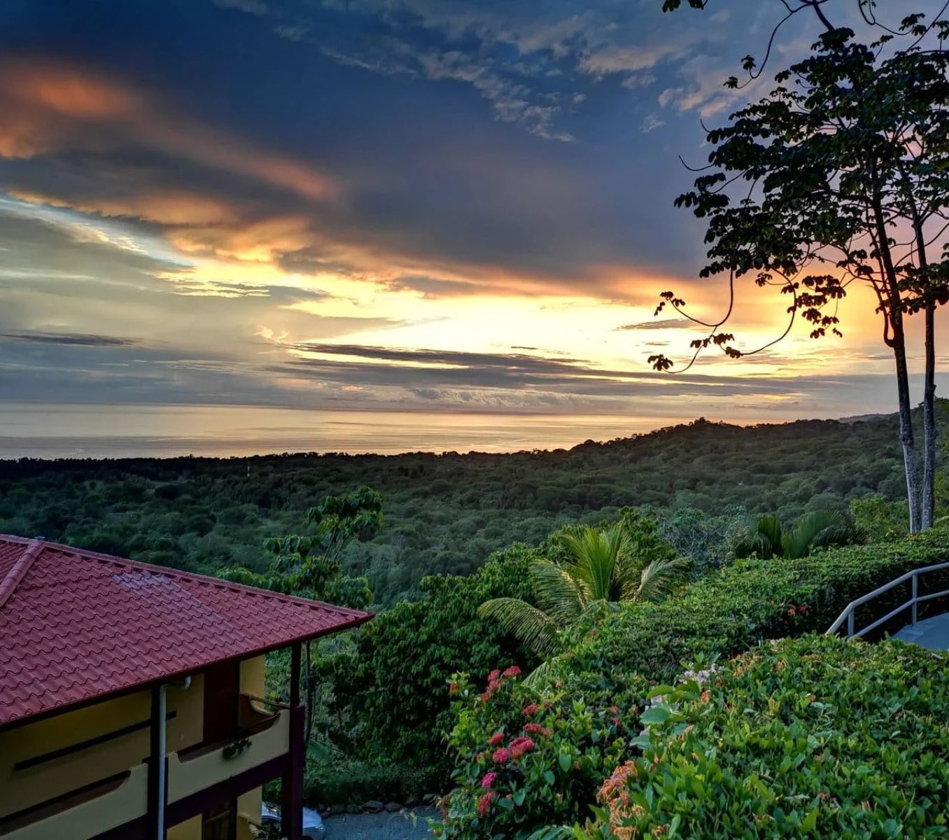 Rondreis Costa Rica, Uvita, Vista Ballena Hotel, uitzicht van buiten