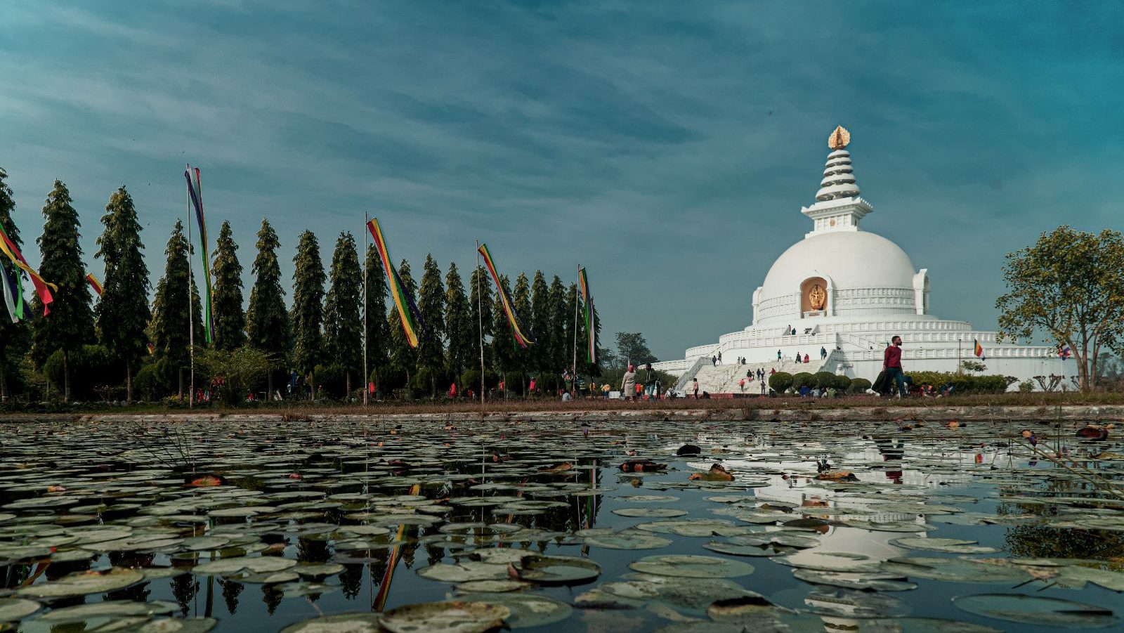 Rondreis Nepal, Lumbini, World Peace Pagoda