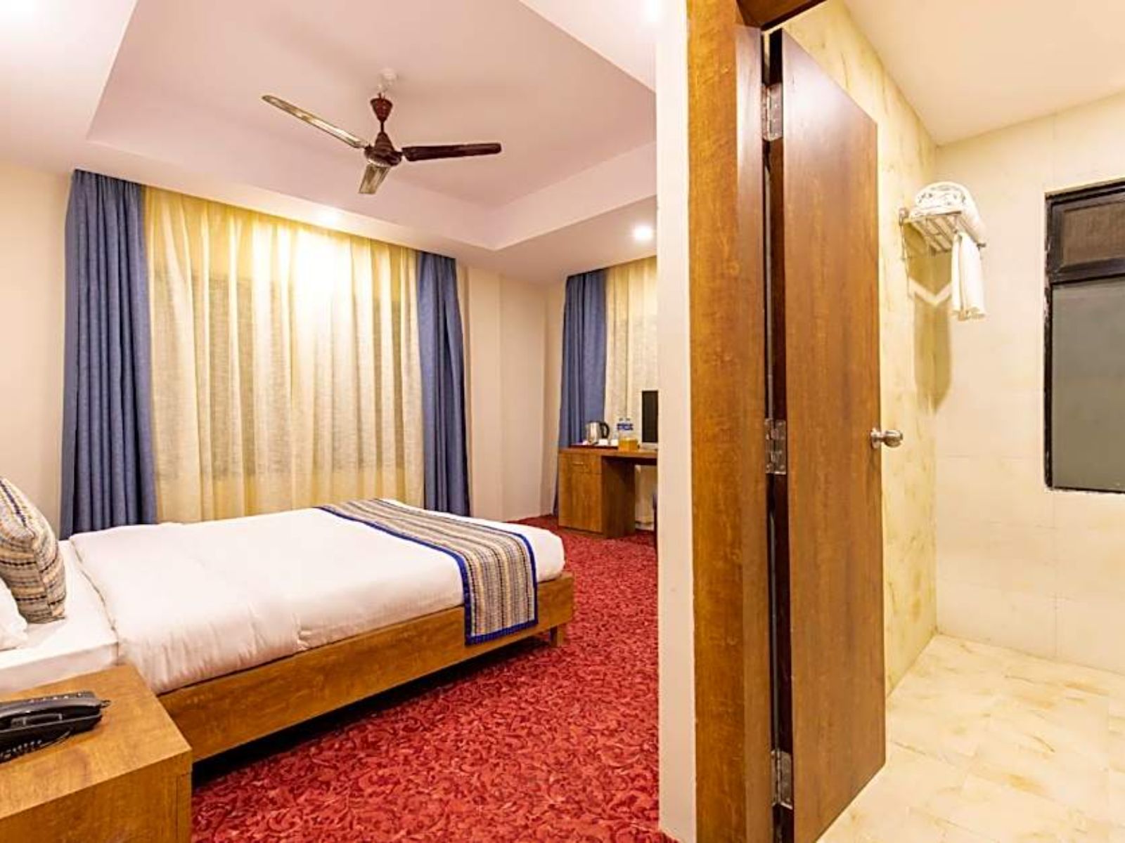 Rondreis Nepal, Nepalgunj, Hotel Siddharta, kamer met badkamer
