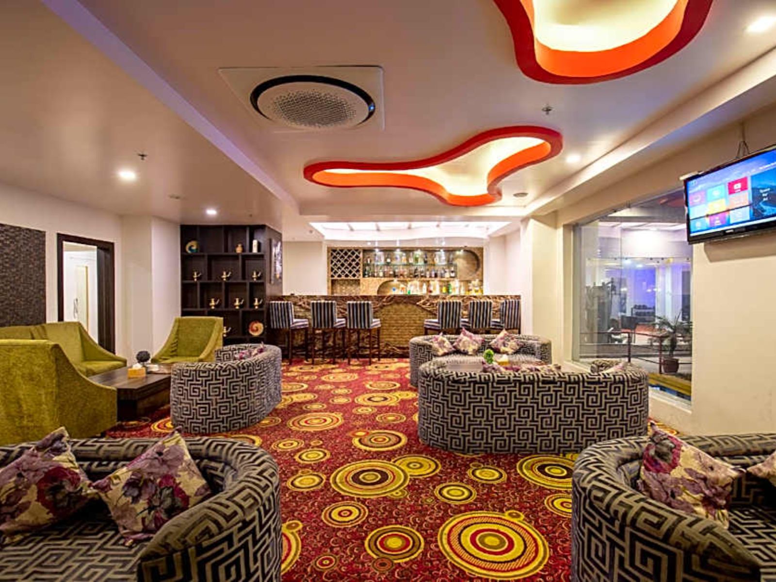 Rondreis Nepal, Nepalgunj, Hotel Siddharta, lobby