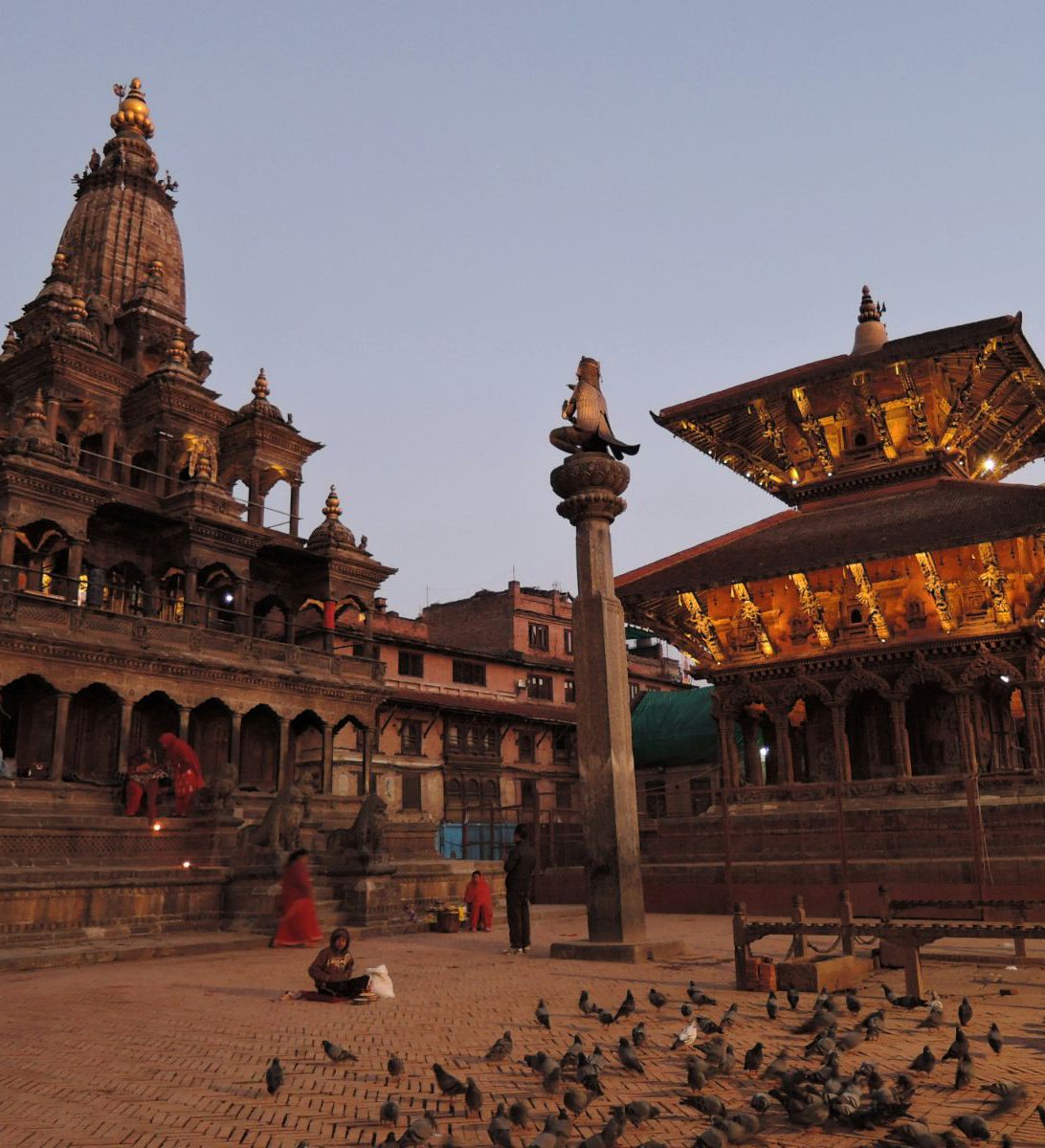 Rondreis Nepal, Patan, Plein van Patan