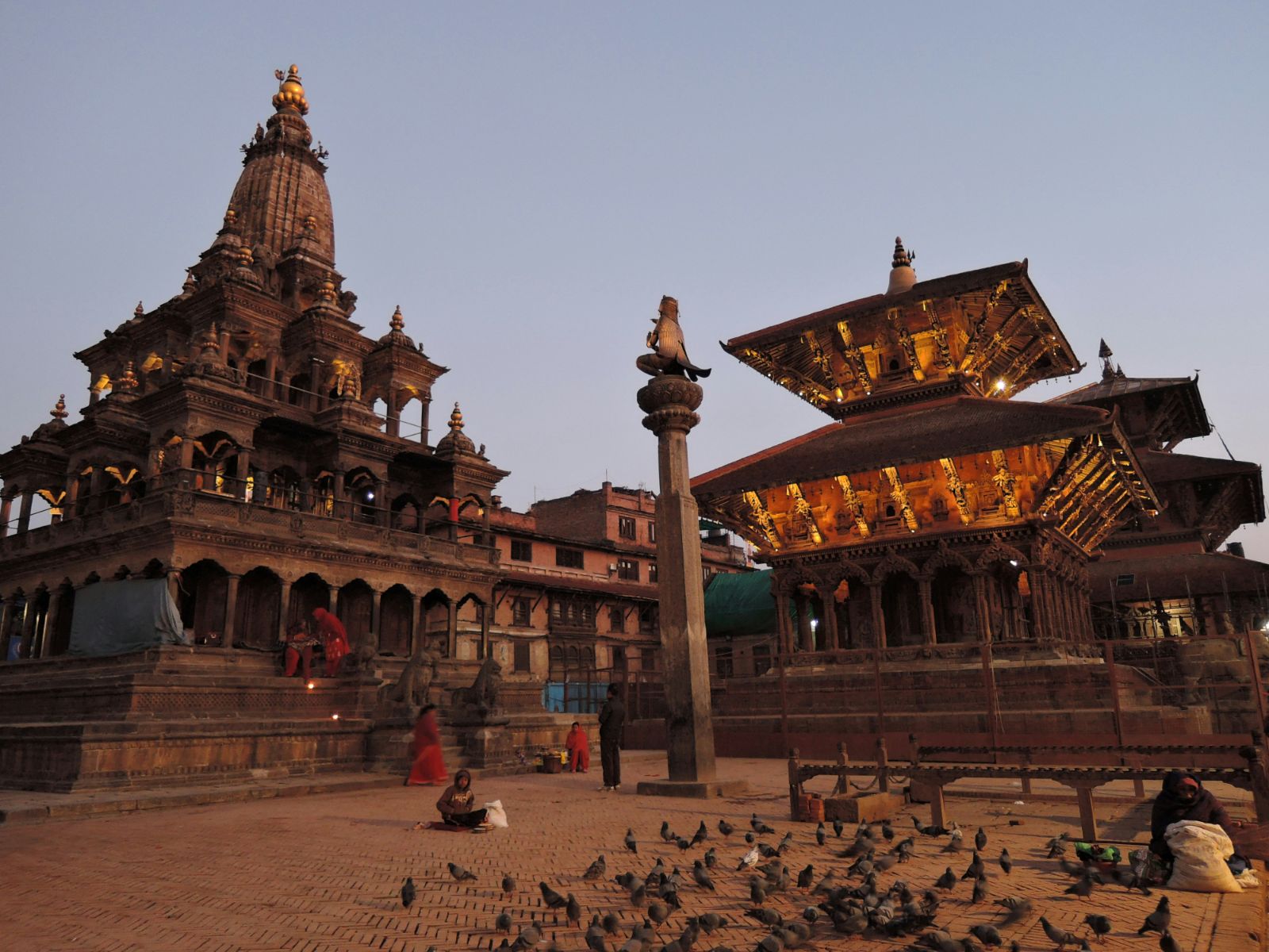 Rondreis Nepal, Patan, Plein van Patan