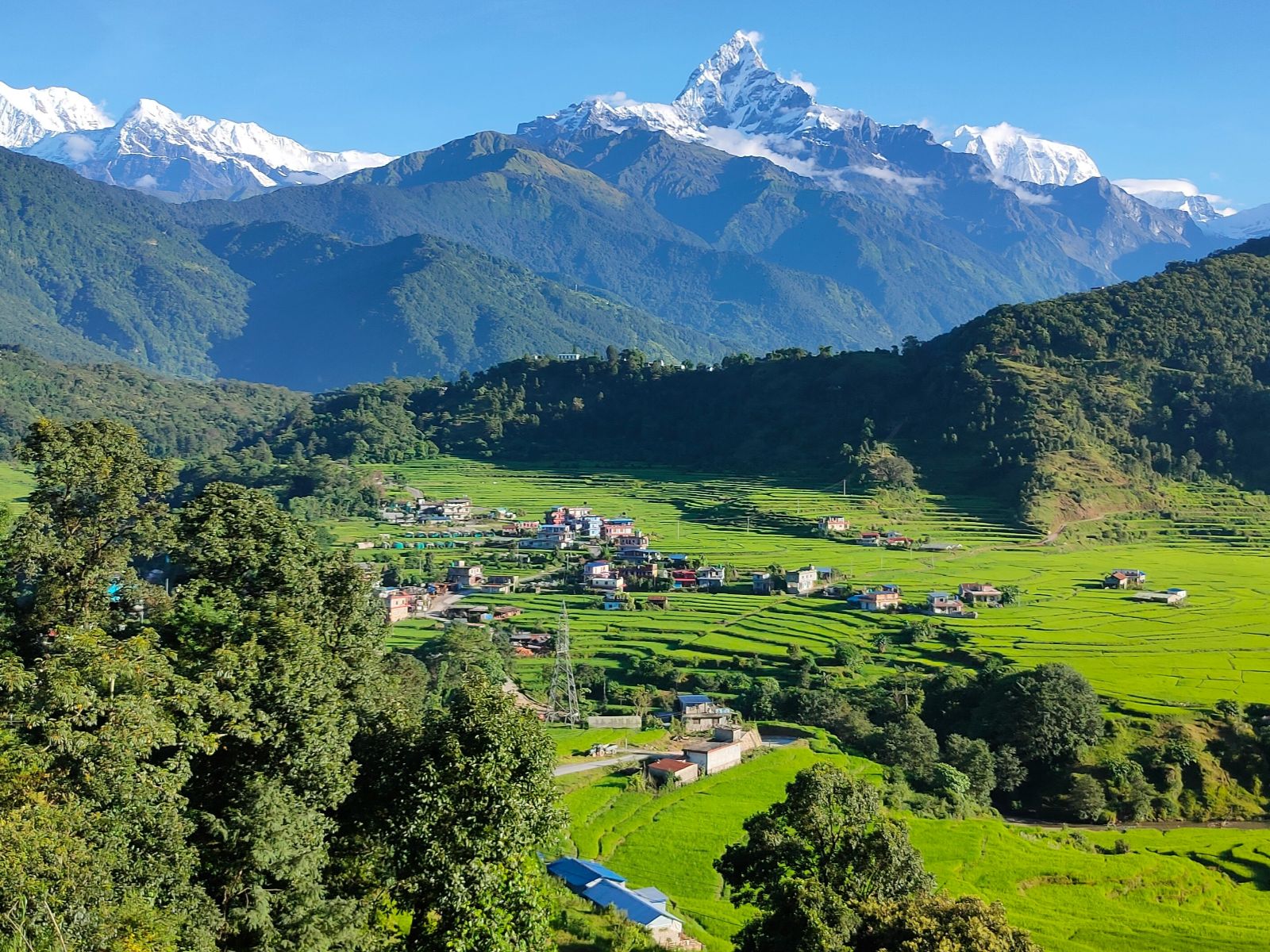 Rondreis Nepal, Pokhara, Gebergte