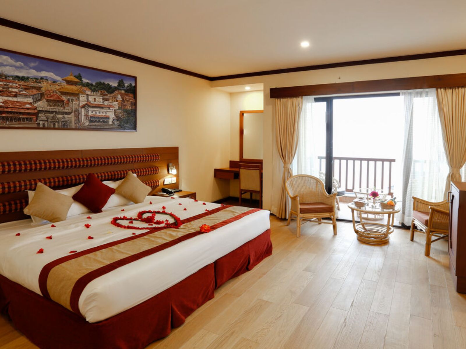 Rondreis Nepal, Rupakot, Rupakot Resort, tweepersoons kamer