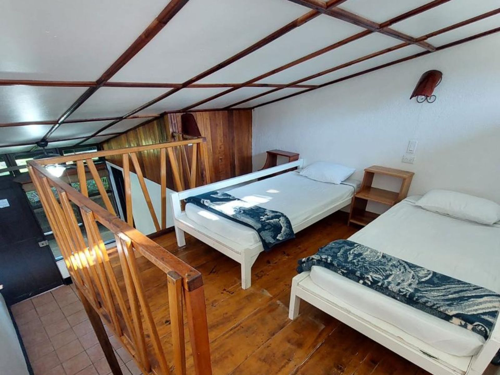 Rondreis Nicaragua, Matagalpa, Selva Negra Ecolodge, twin room loft gedeelte lodge