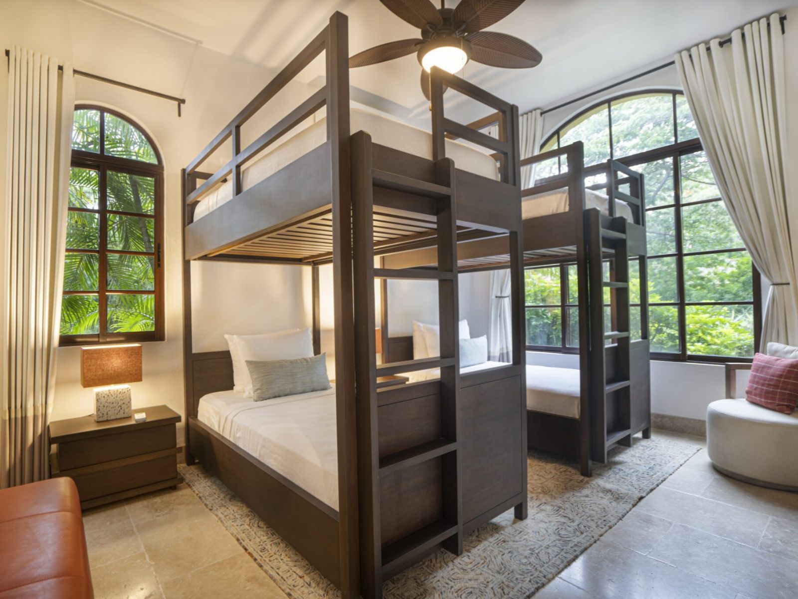 Rondreis Nicaragua, Popoyo, Rancho Santana, Pacific Condo stapelbedden twin beds