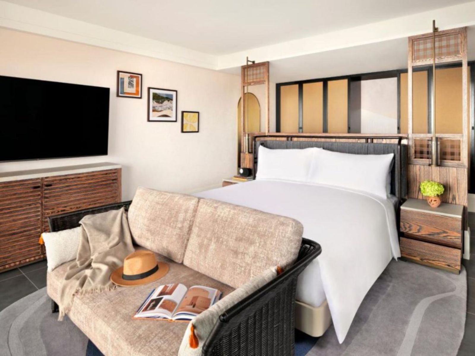 Rondreis Oman, Jebel Akhdar, Indigo, one bedroom suite double bed