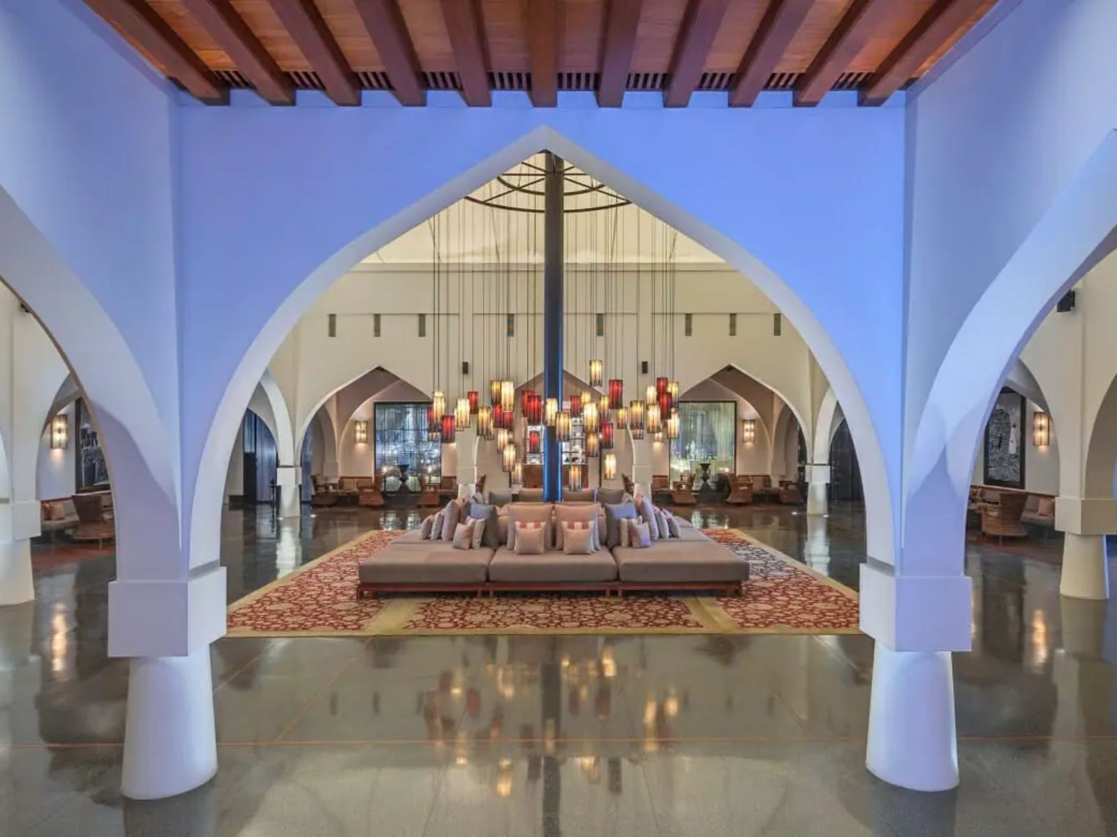 Rondreis Oman, Muscat, The Chedi, lobby
