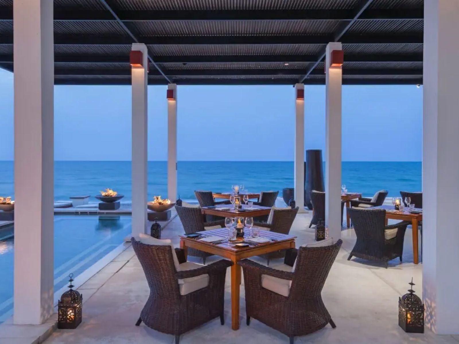 Rondreis Oman, Muscat, The Chedi, restaurant