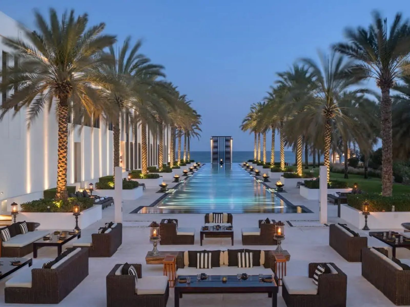 Rondreis Oman, Muscat, The Chedi, zwembad