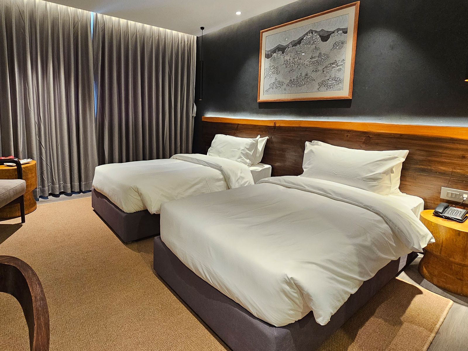 rondreis nepal, kathmandu, hotel barahi, twin room