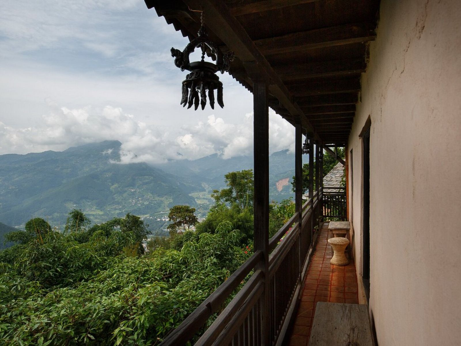 rondreis nepal, nuwakot, the famous farm, uitzicht vanuit accommodatie
