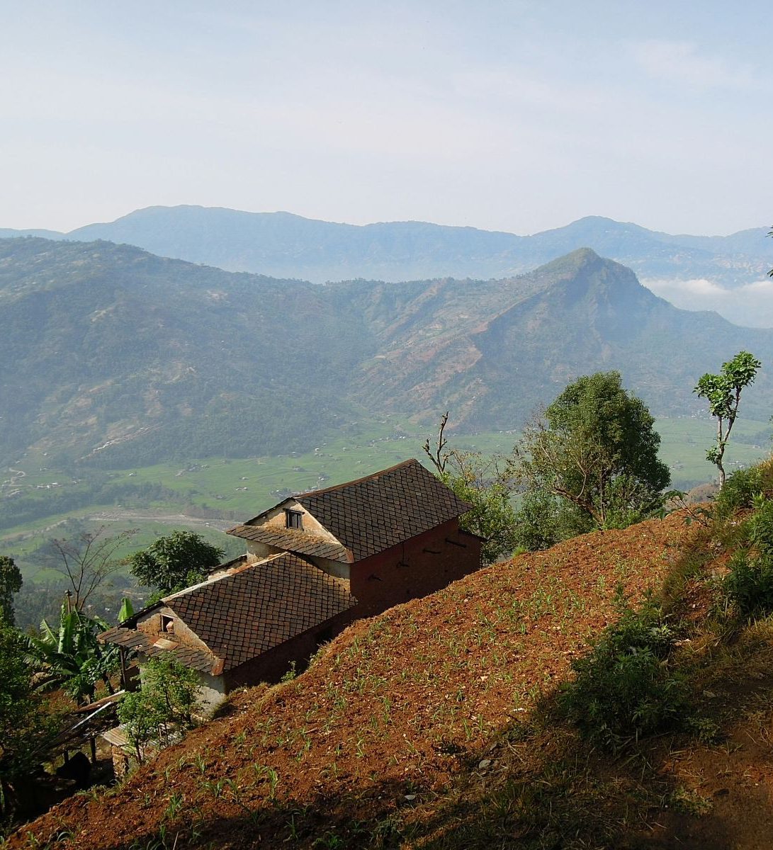 rondreis nepal, nuwakot, uitzicht over de vallei vanuit Nuwakot