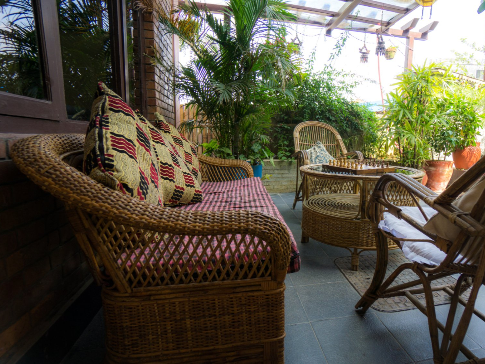 rondreis nepal, pokhara, hotel middle path, zithoek