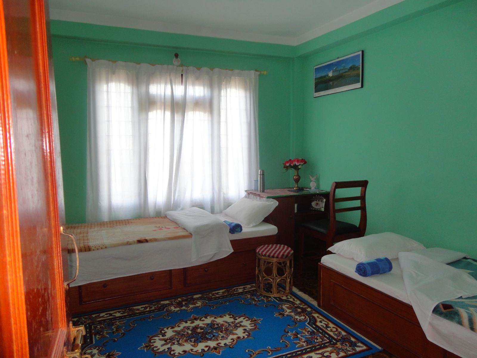 rondreis nepal, tansen, horizon home stay, gastaenkamer