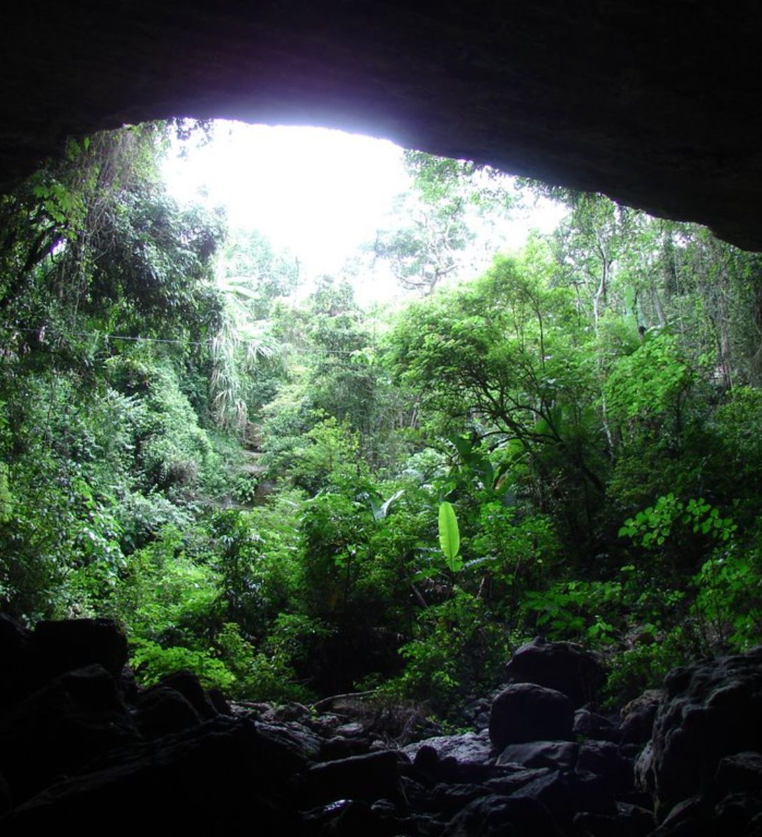 Rondreis Colombia, San Gil. excursie op ontdekkingstocht in de grotten bij San Gil, uitzicht vanaf de grot