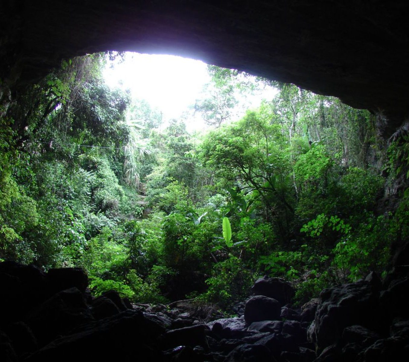 Rondreis Colombia, San Gil. excursie op ontdekkingstocht in de grotten bij San Gil, uitzicht vanaf de grot