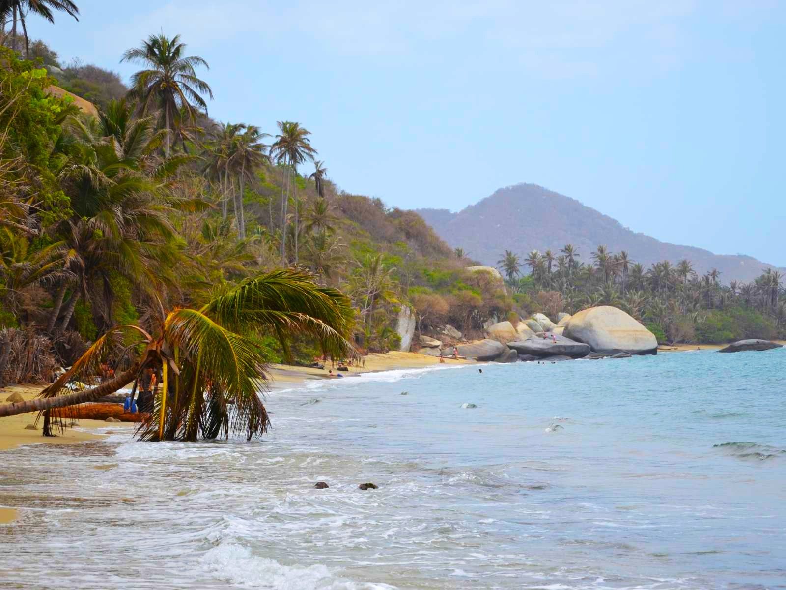 Rondreis Colombia, Tayrona National Park, excursie De tropische jungle van Tayrona National Park, strand