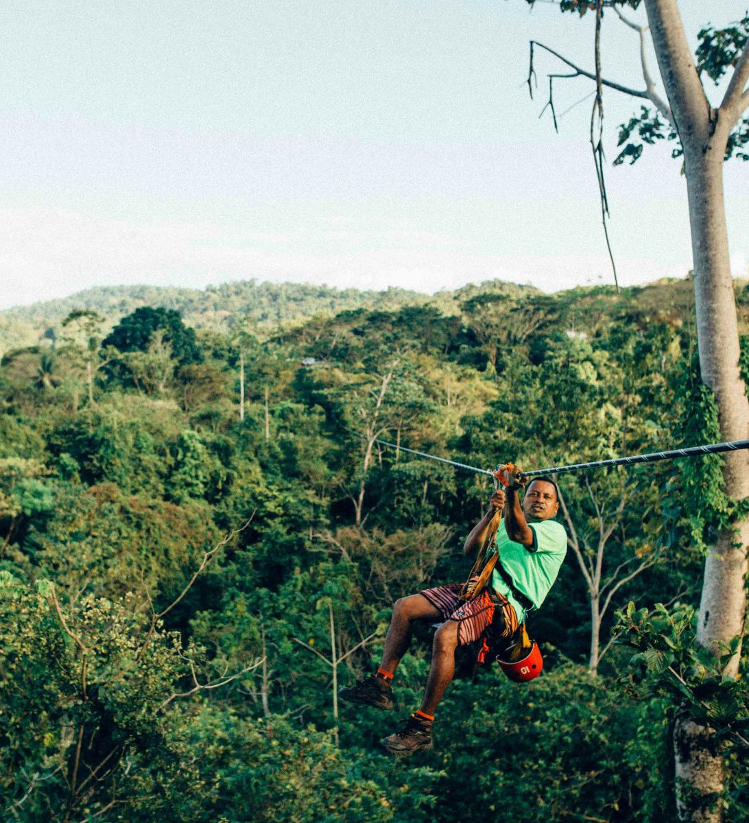 Rondreis Costa Rica, La Fortuna, excursie Arenal Sky Adventure Ziplines, zipline