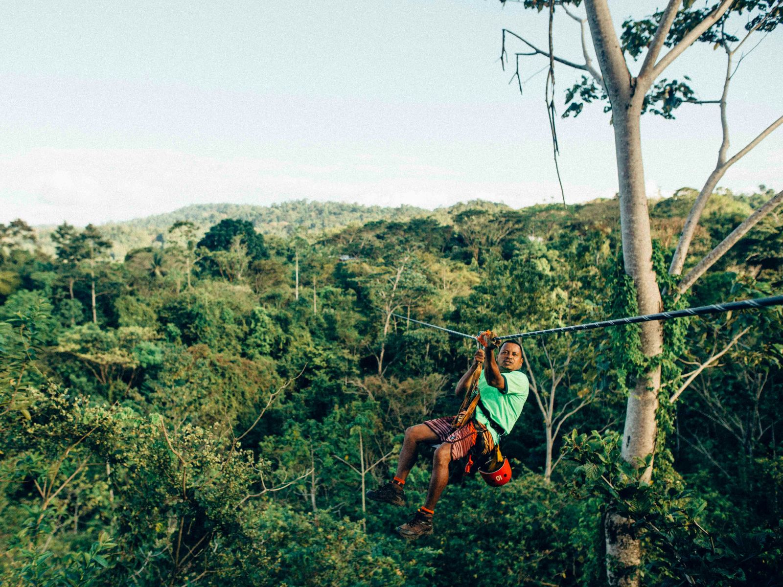 Rondreis Costa Rica, La Fortuna, excursie Arenal Sky Adventure Ziplines, zipline