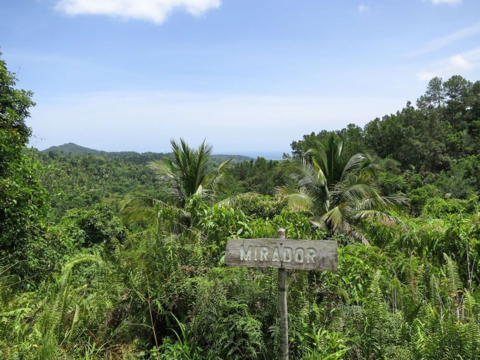 Rondreis Cuba, Baracoa, Alexander von Humboldt NP, mirador uitkijkpunt