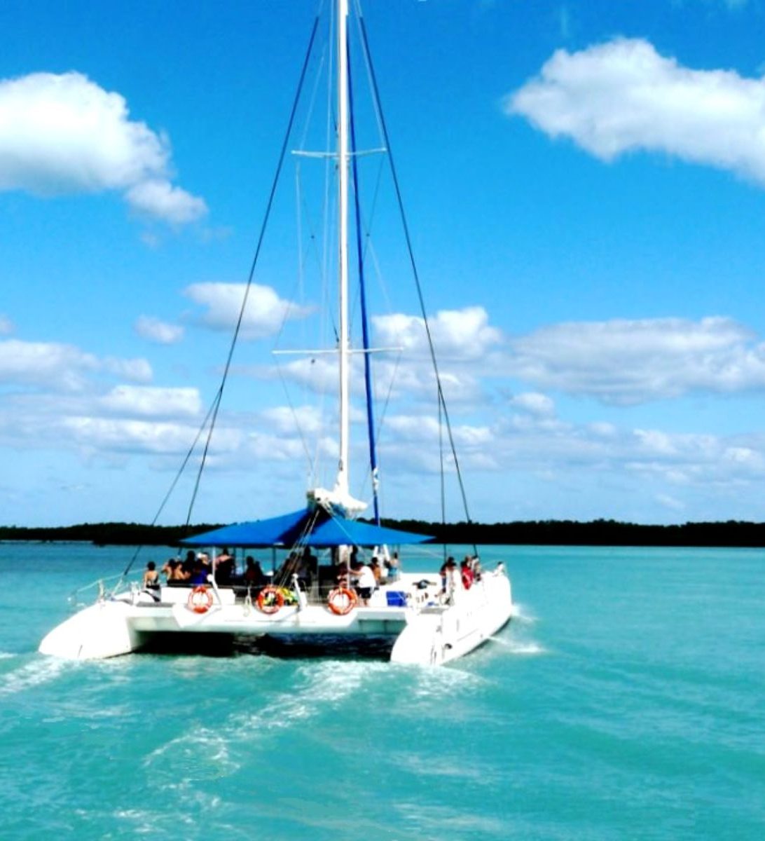 Rondreis Cuba, Trinidad, excursie Catamaran zeiltocht Cayo Iguana, catamaran