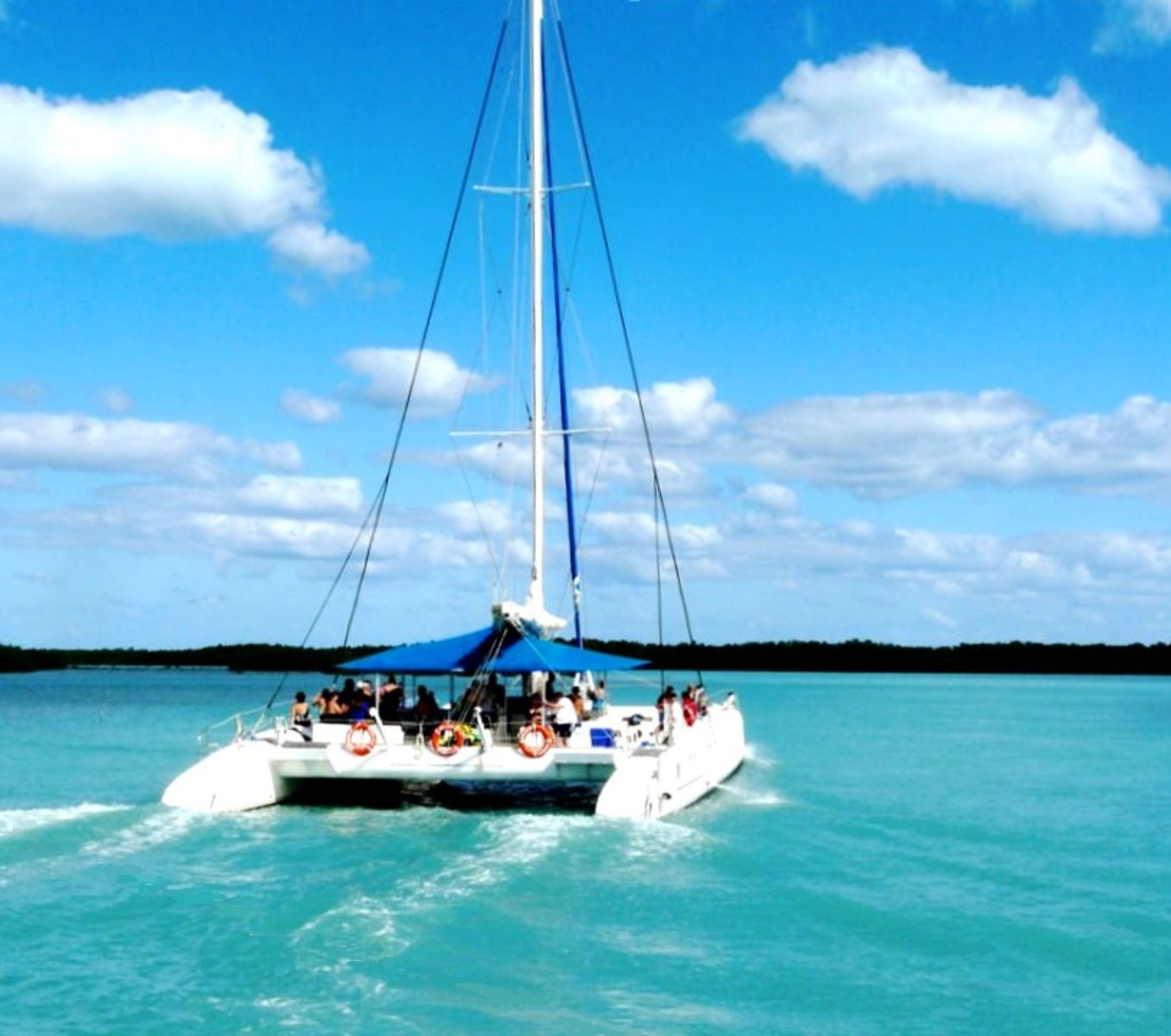 Rondreis Cuba, Trinidad, excursie Catamaran zeiltocht Cayo Iguana, catamaran